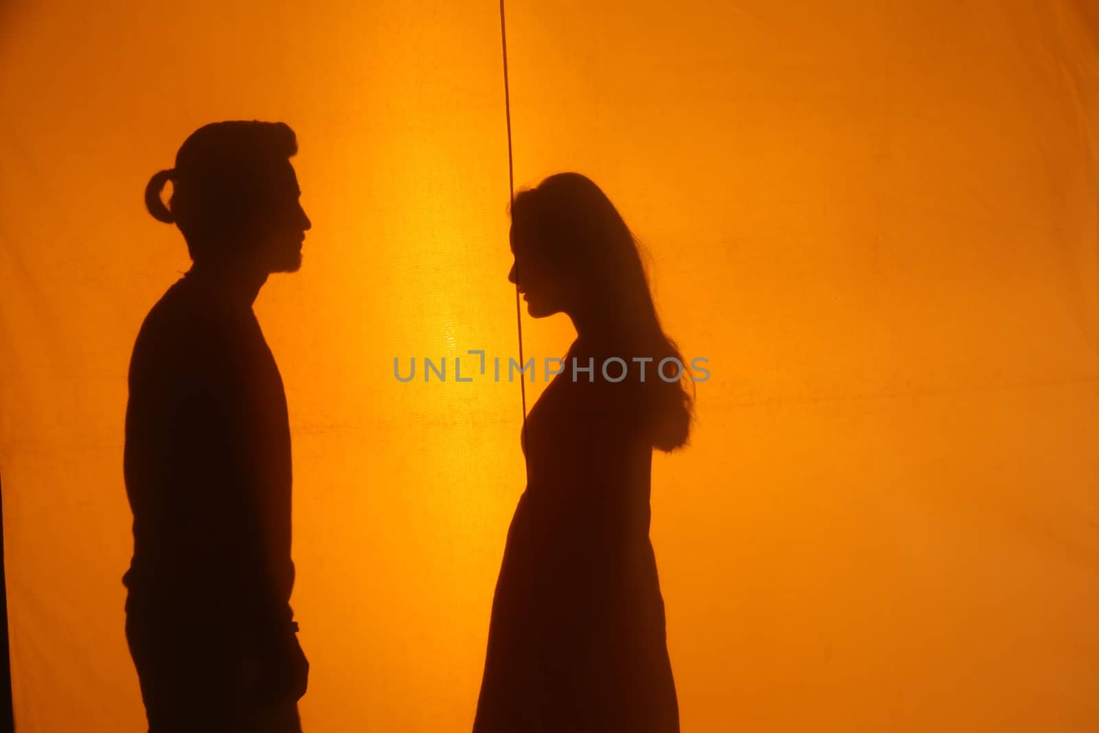 Lovers silhouette by rajastills