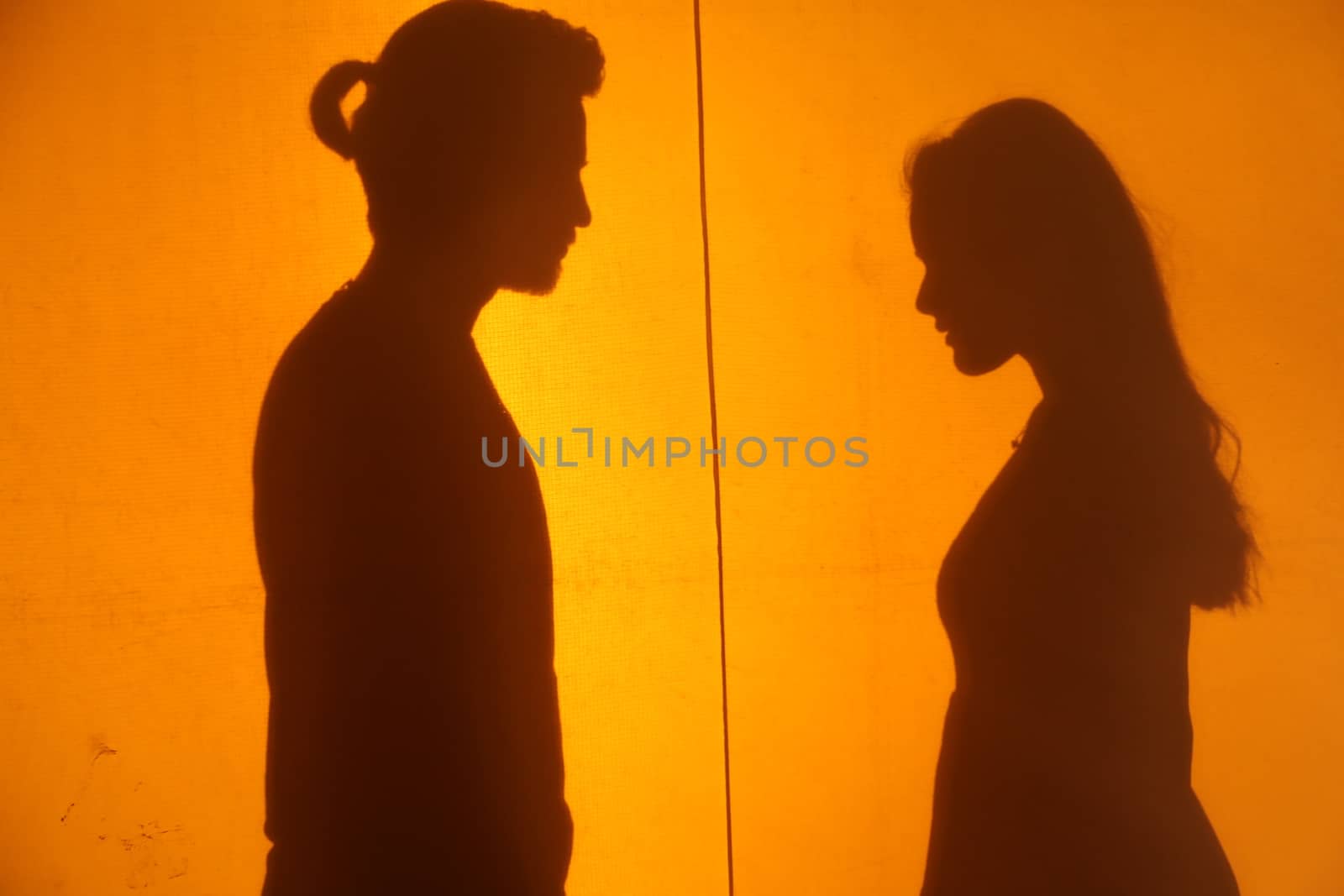 Lovers silhouette by rajastills