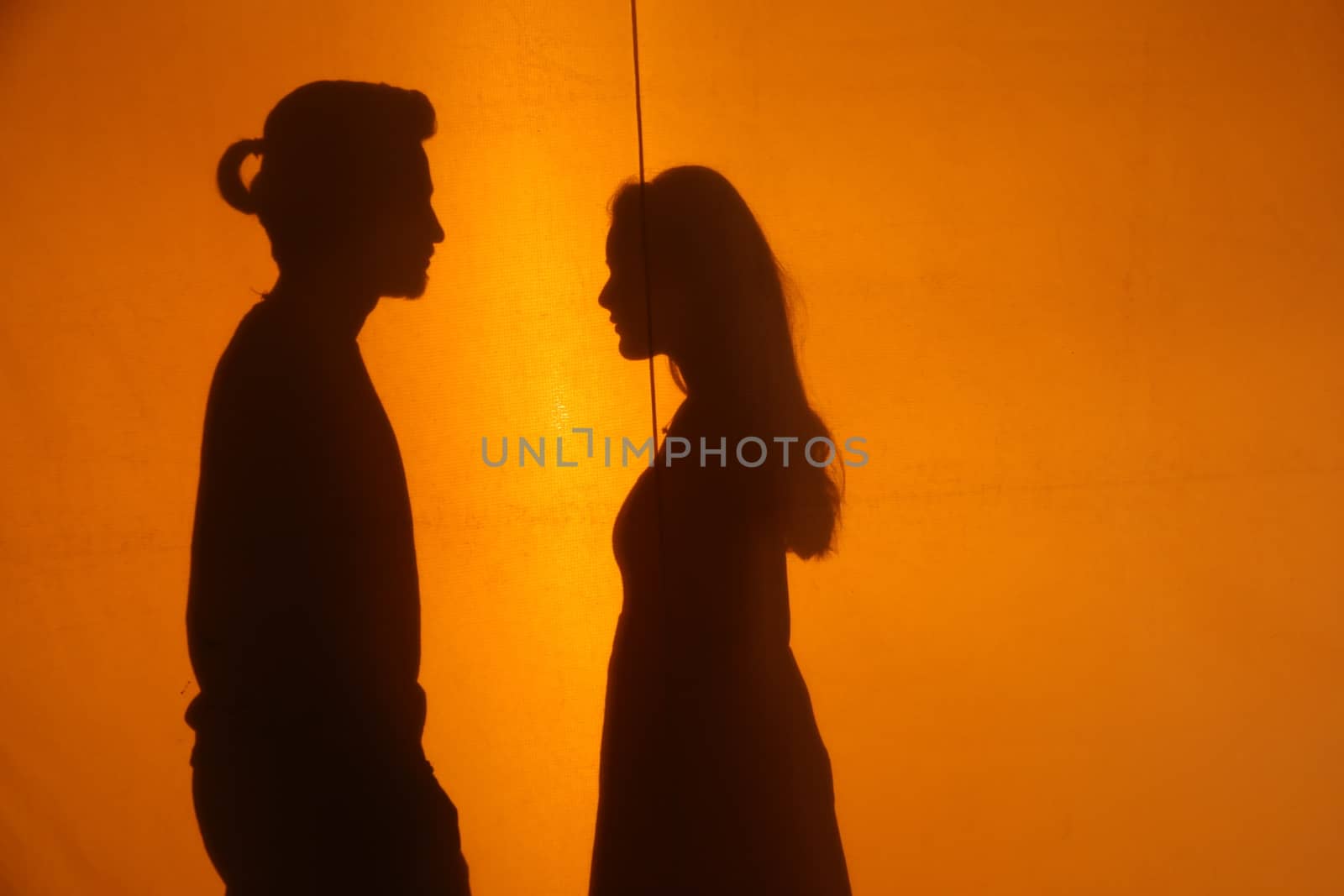 Lovers silhouette by rajastills