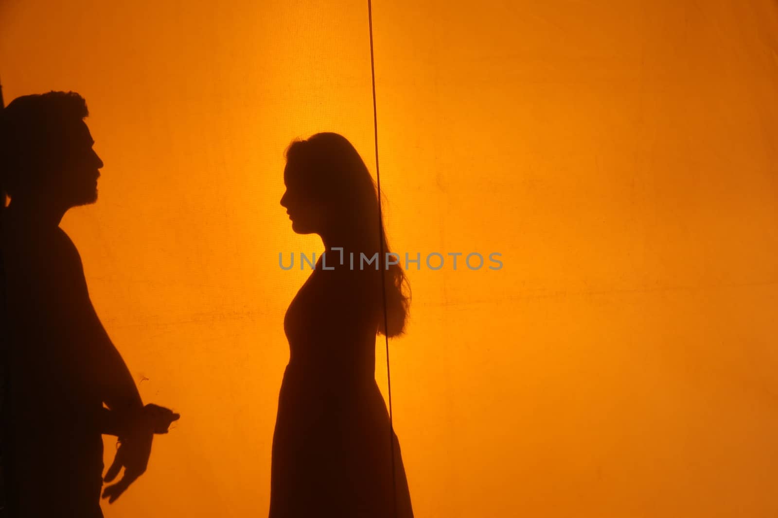 Lovers silhouette by rajastills