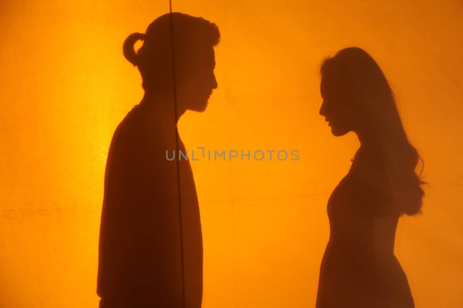 Lovers silhouette