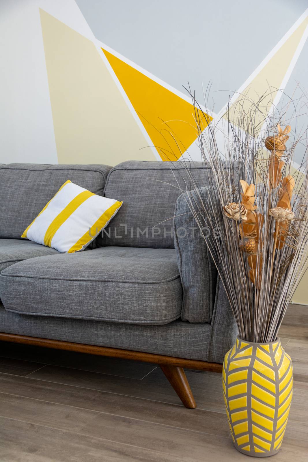 Stylish scandinavian style cozy living room interior by nicousnake