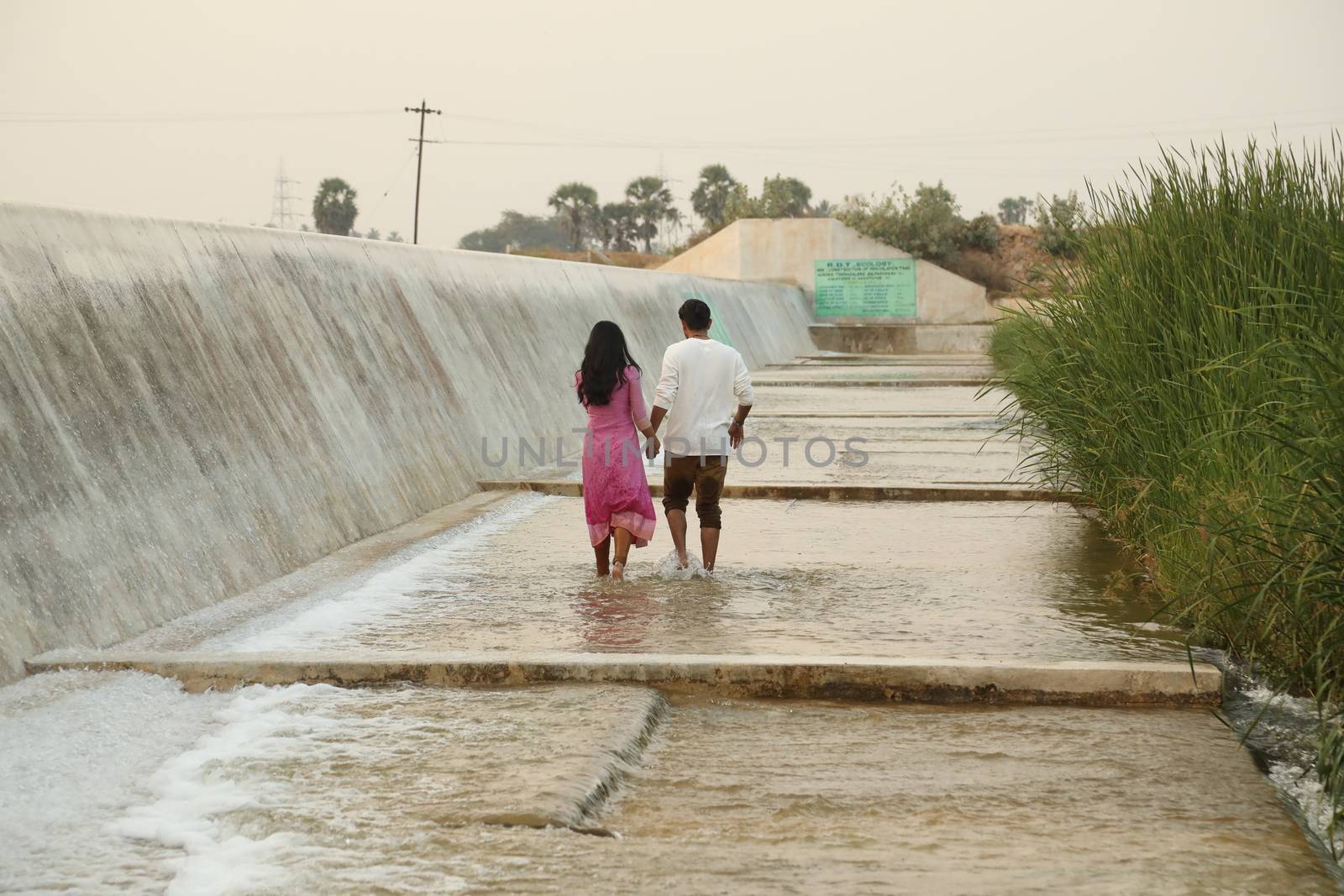 Lovers at rural area