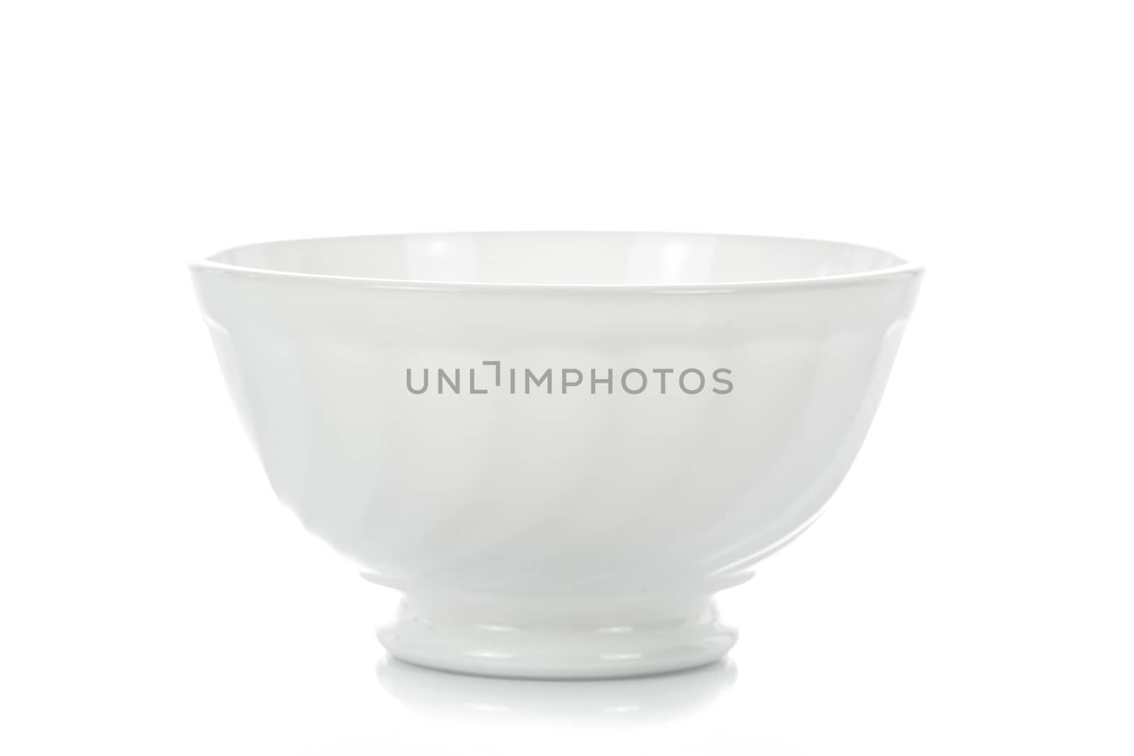 White porcelain bowl by wdnet_studio