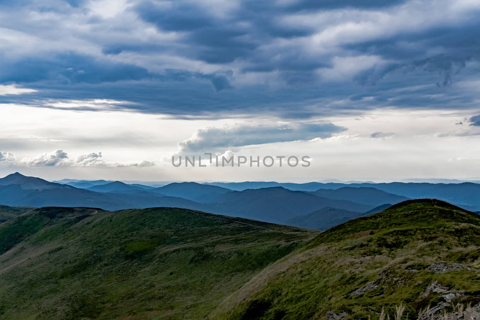 Road from Widelki to Tarnica through Bukowe Berdo in the Bieszczady Mountains in Poland by jacek65