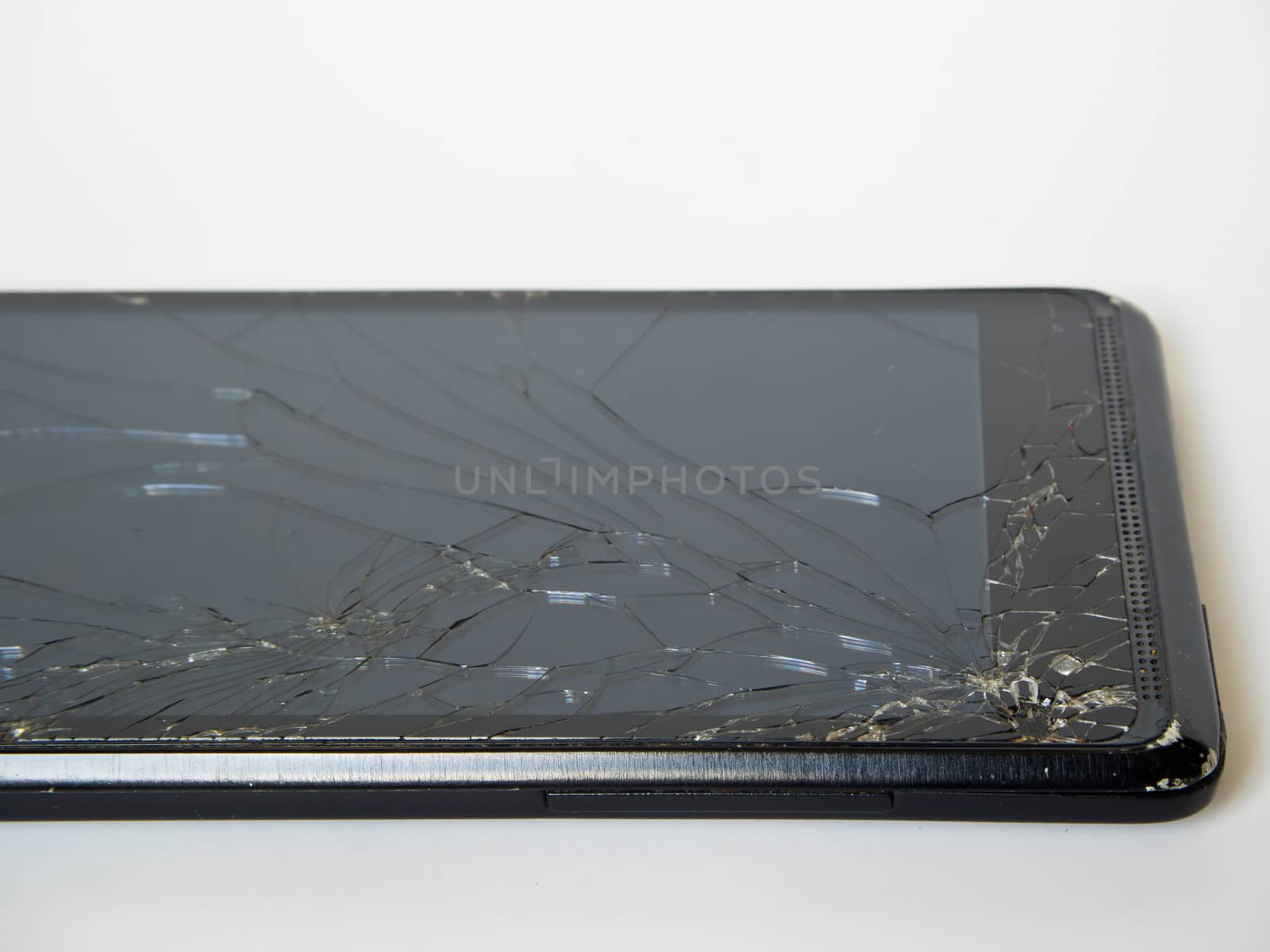 broken glass display of smart phone