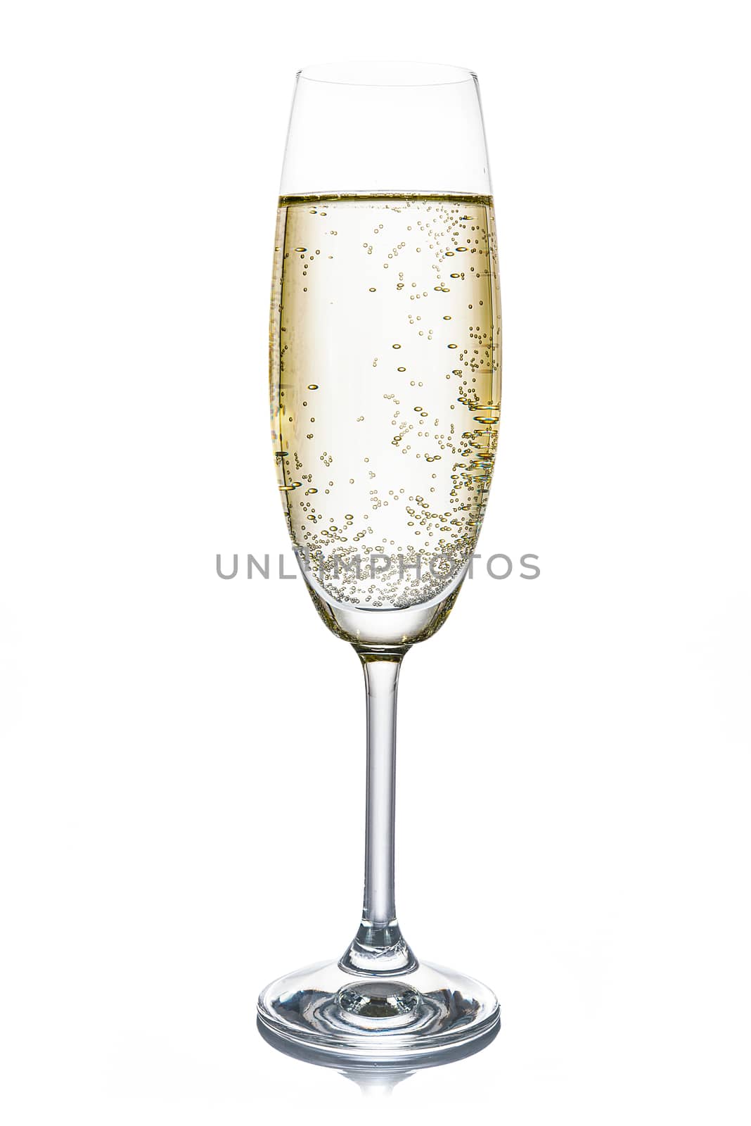 Elegant champagne glass by wdnet_studio
