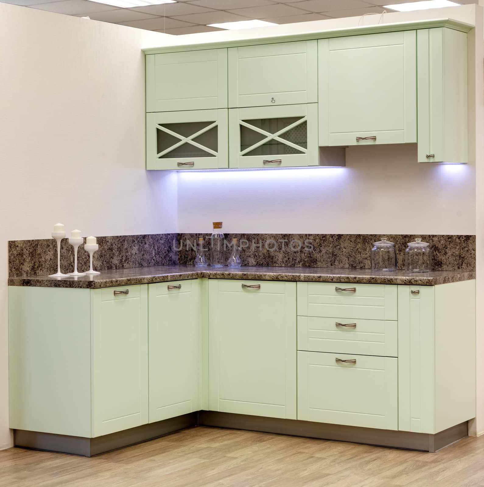 a kitchen interior with drawers by sveter