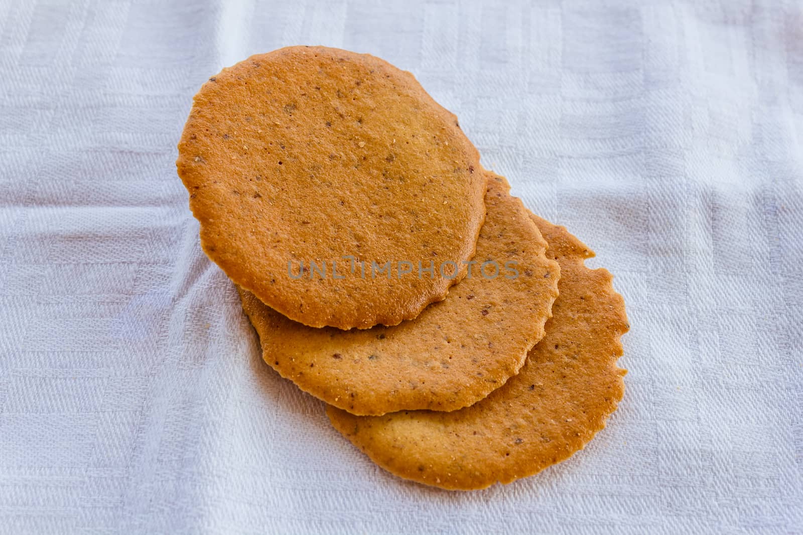 typical biscuits called tiles which are a specialty of the Aosta Valley,Italy