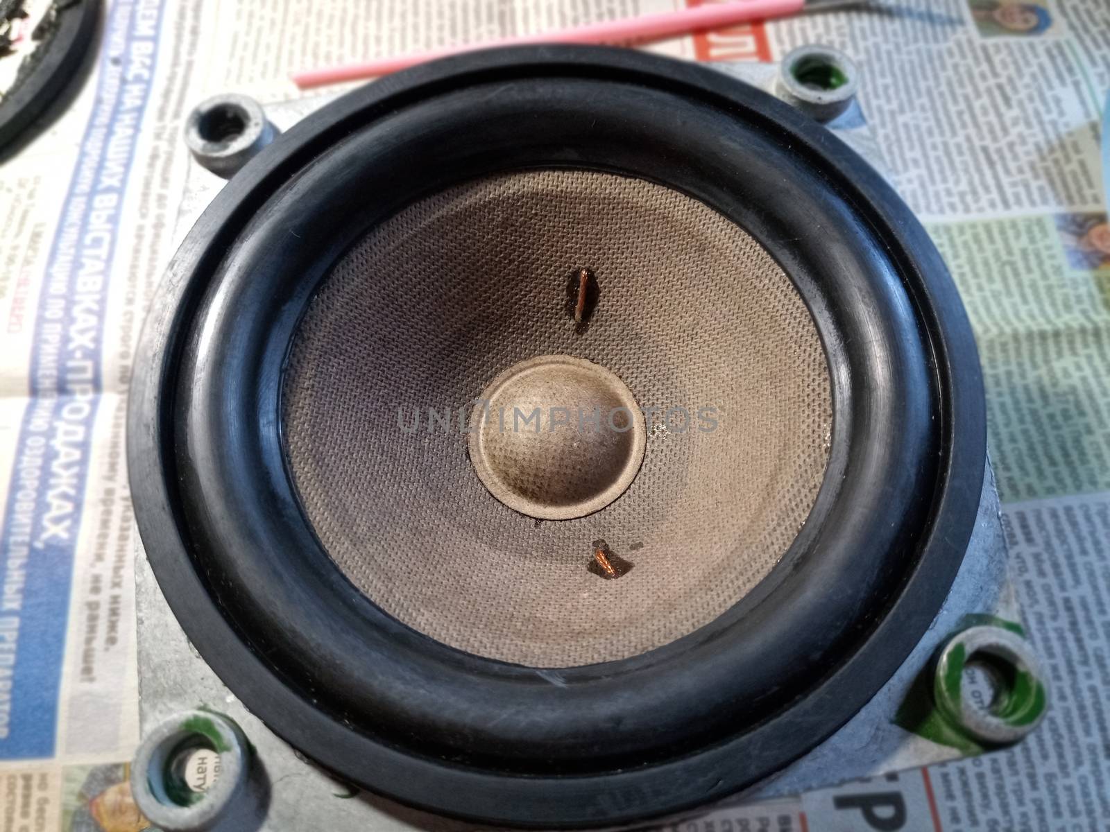 Medium-frequency speakers 20gds-3. Soviet vintage acoustics, elements of a music column.