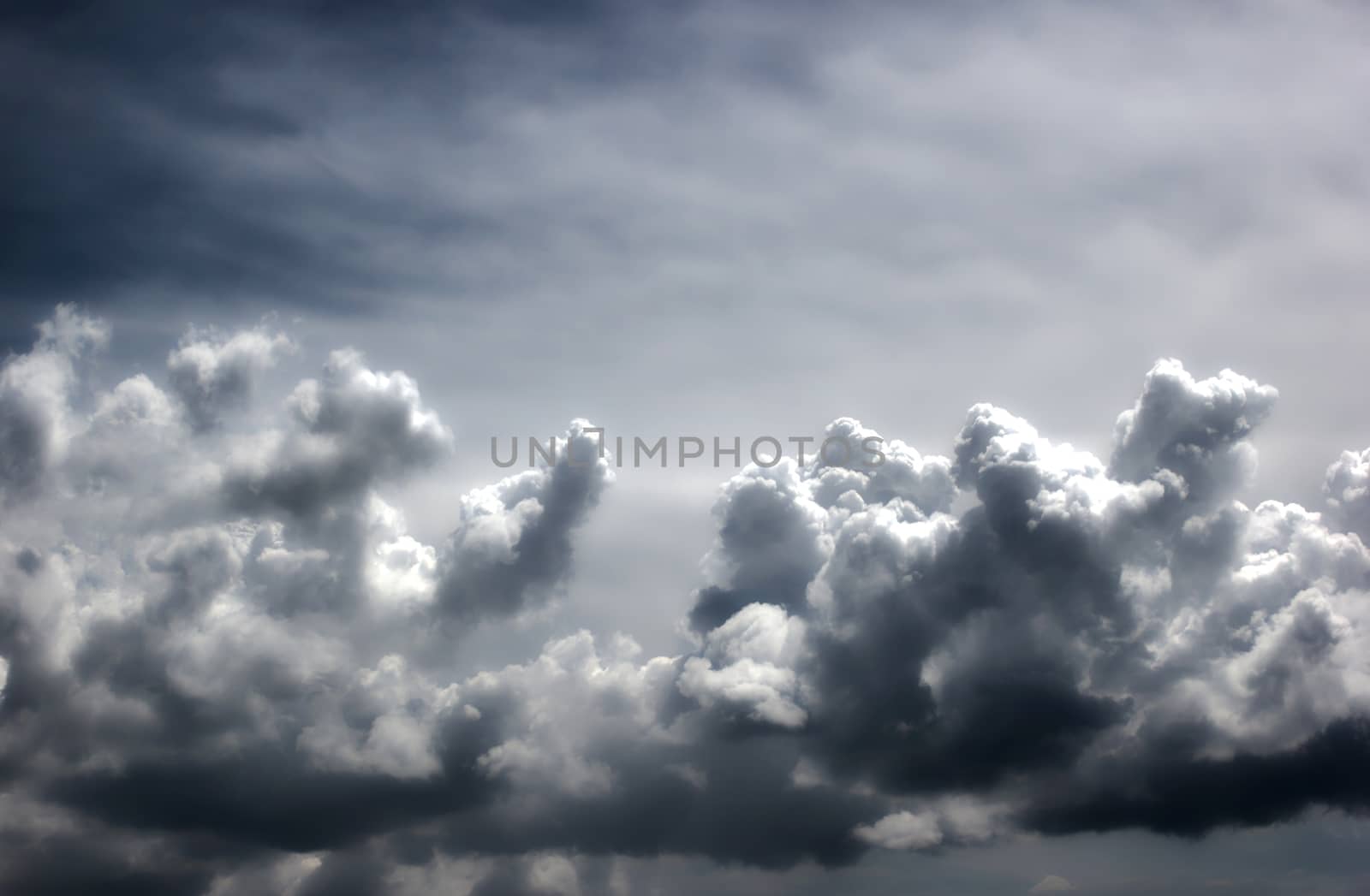 Clouds in the sky before raining, HDR technique.