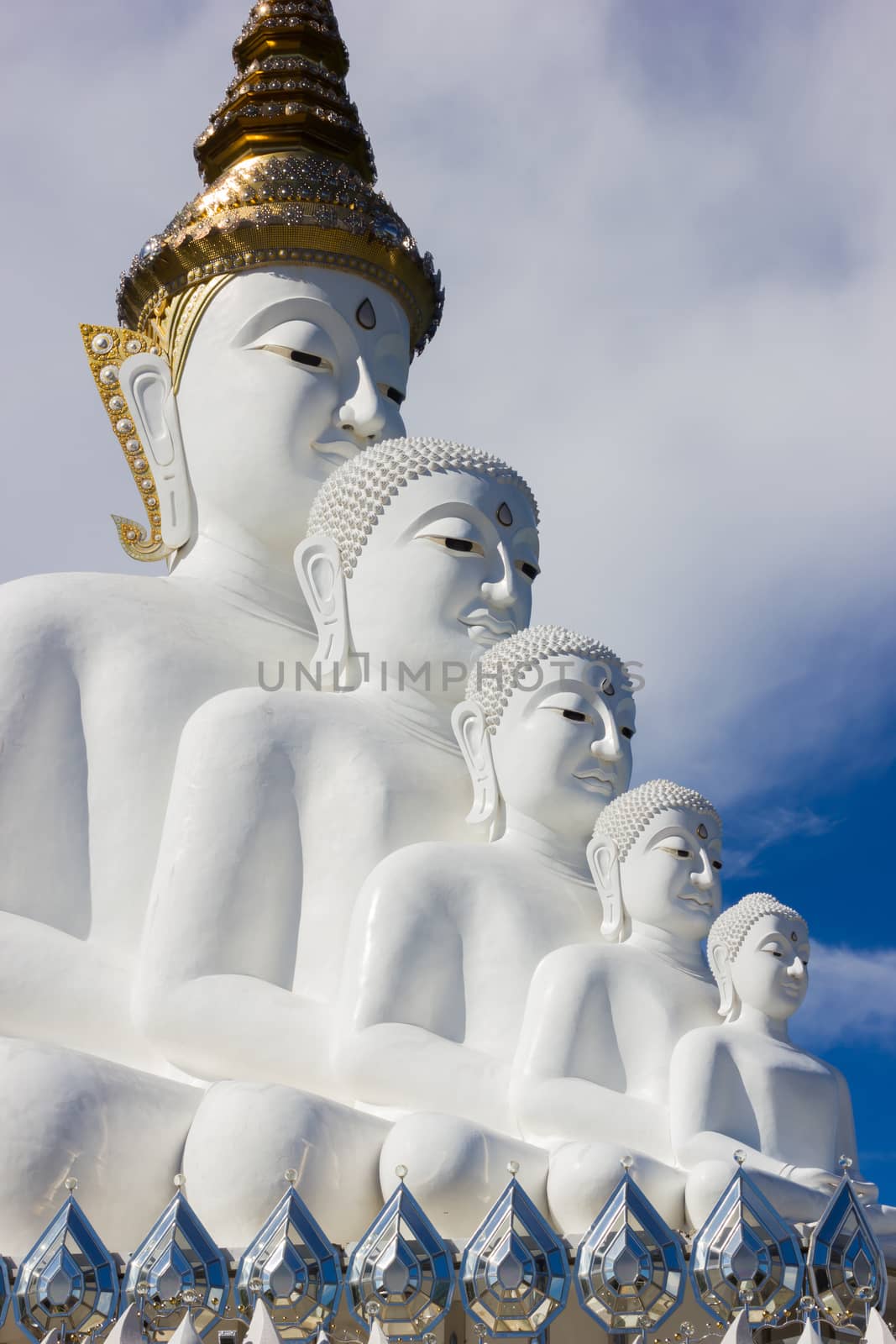 Buddha statue at Wat Pha Sorn Kaew. Khao Kor, Phetchabun, Thailand.