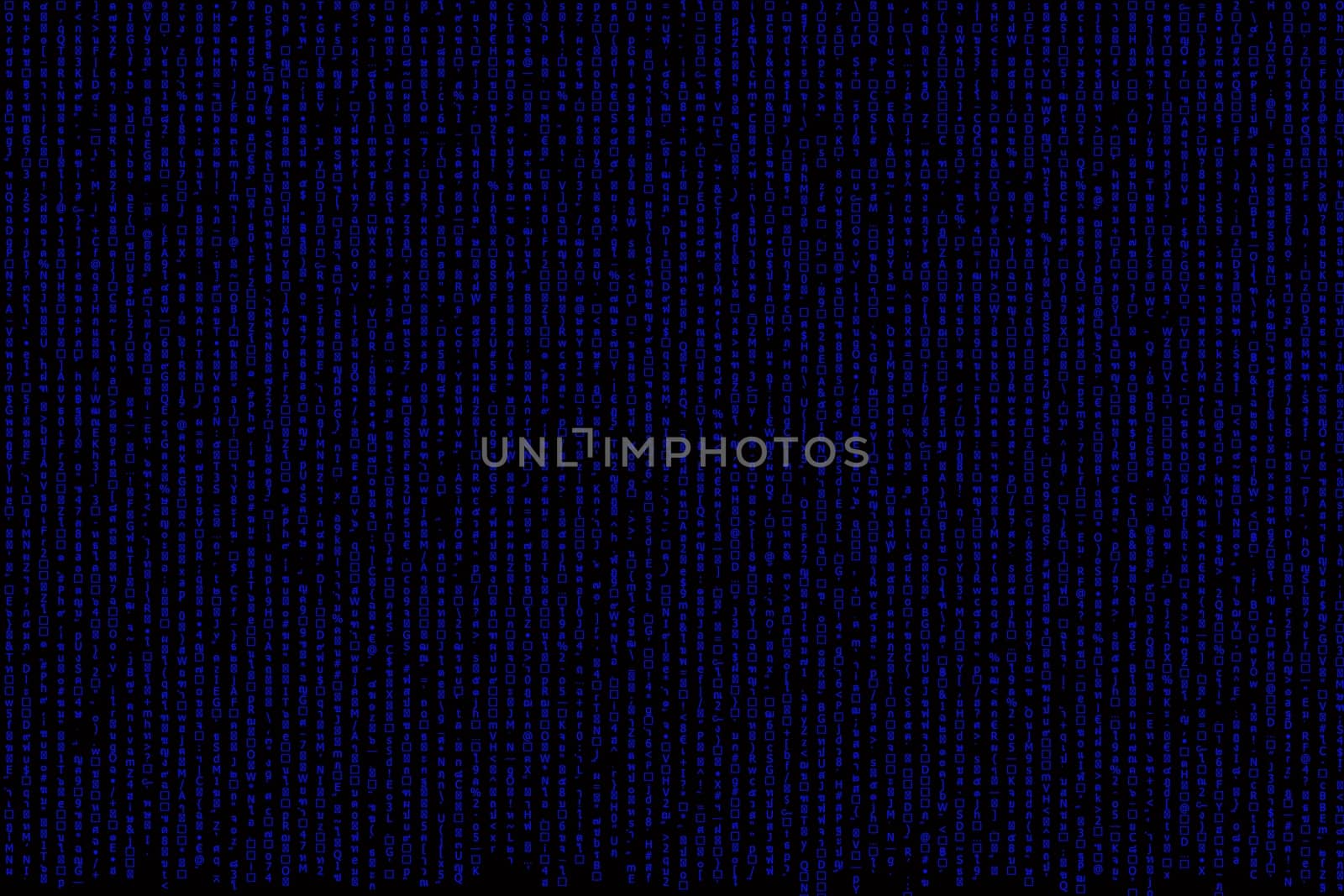 blue matrix background computer generated