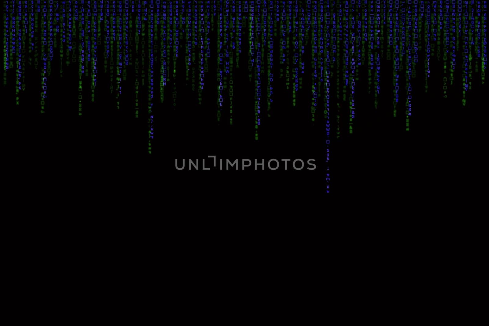 green matrix background computer generated