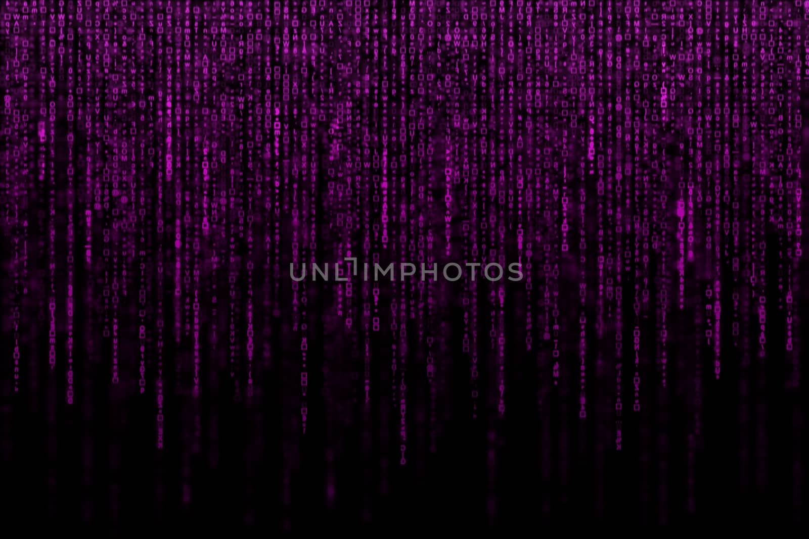 Digital Abstract background, purple matrix.