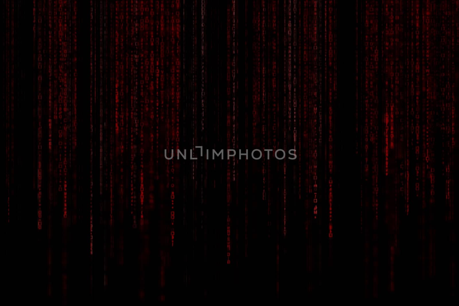 Digital Abstract background, red matrix.