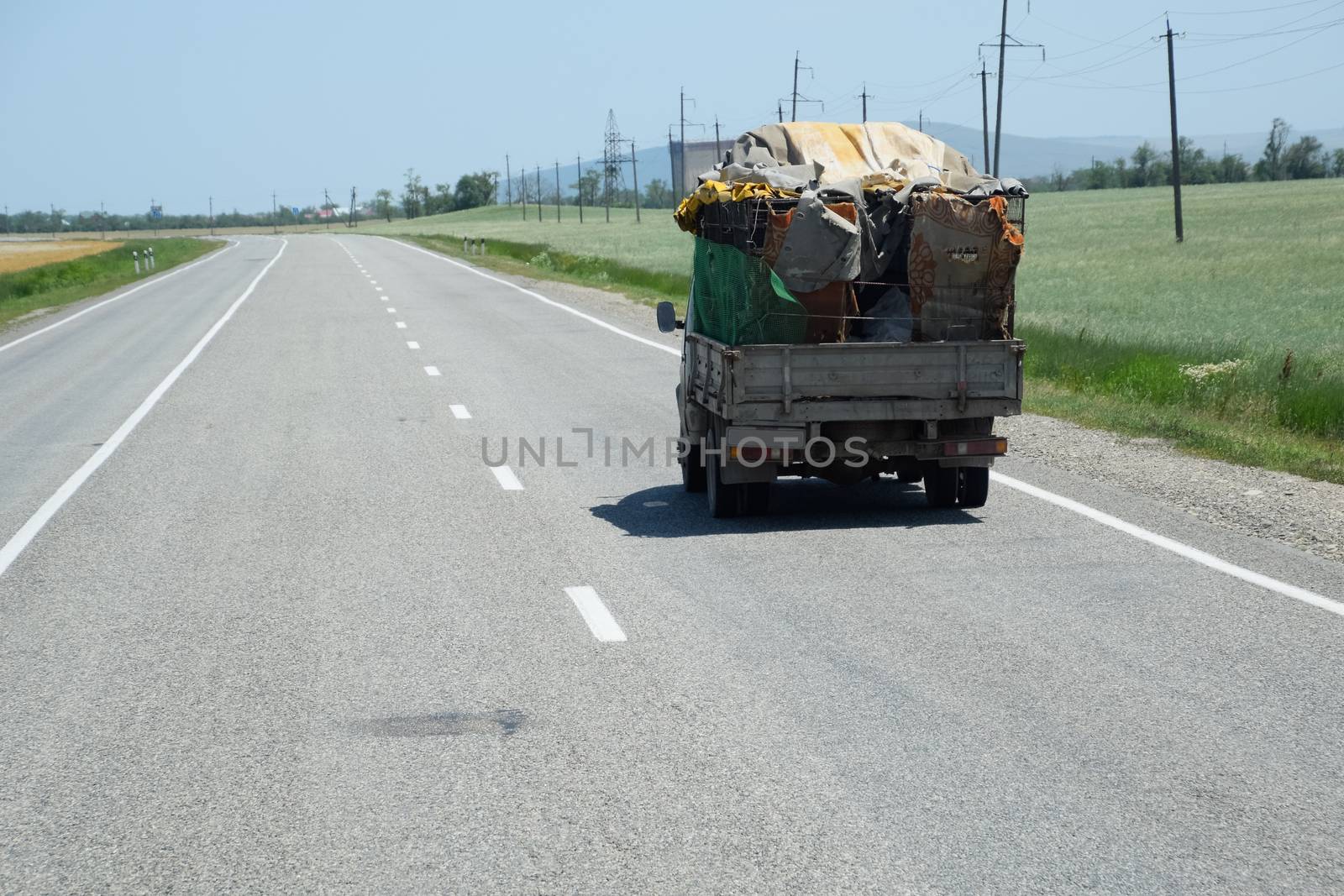 The truck carries all the stuff. Poor mans cigan truck by fedoseevaolga