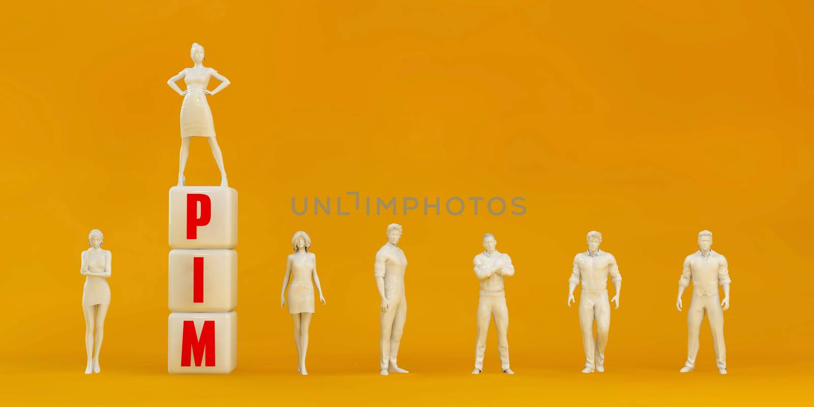 PIM Product Information Management Presentation Background in Orange and Red