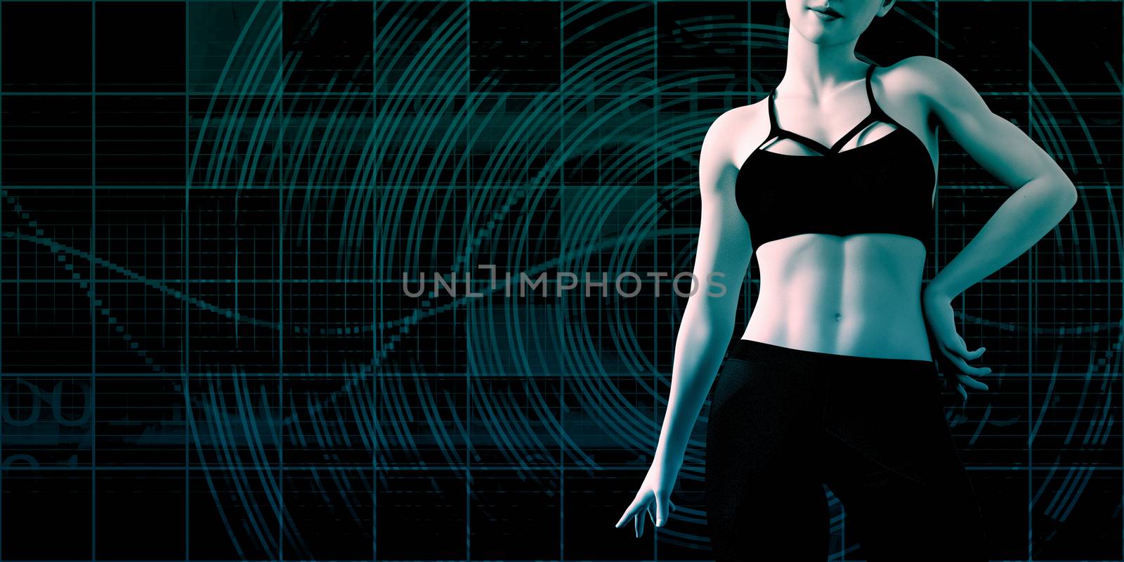 Vitality and Health with Fit Male Torso Concept