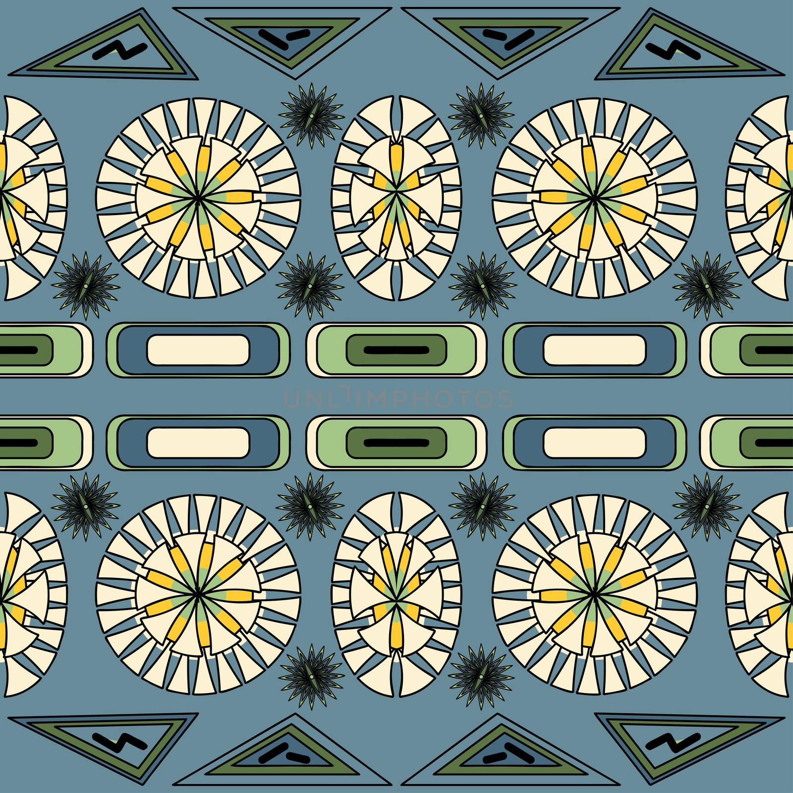 Geometrical seamless abstract pattern. Endless texture with natural ornament. Template for design and decoration backgrounds, textile wrapping paper