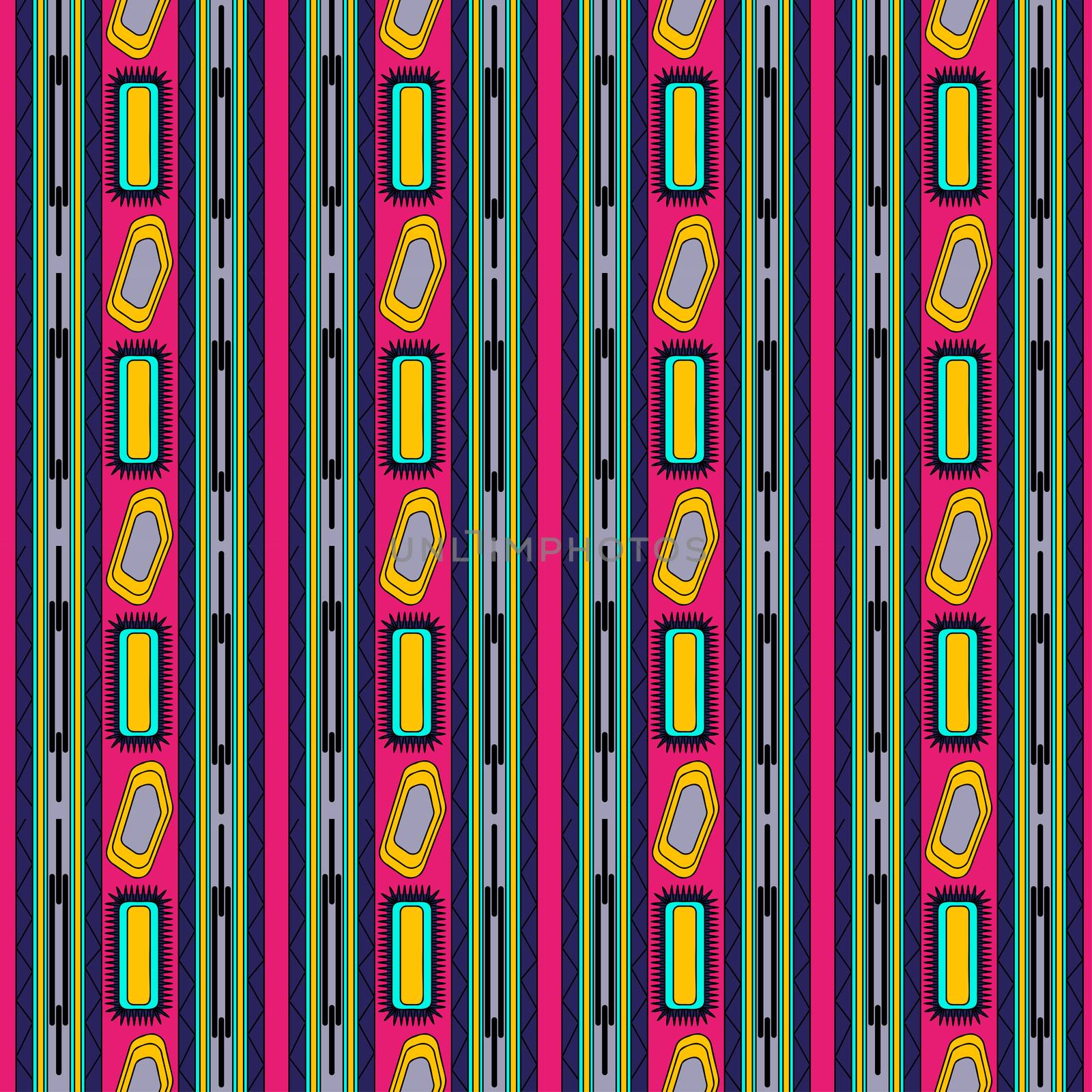 Geometrical seamless abstract pattern. Endless texture with natural ornament. Template for design and decoration backgrounds, textile wrapping paper