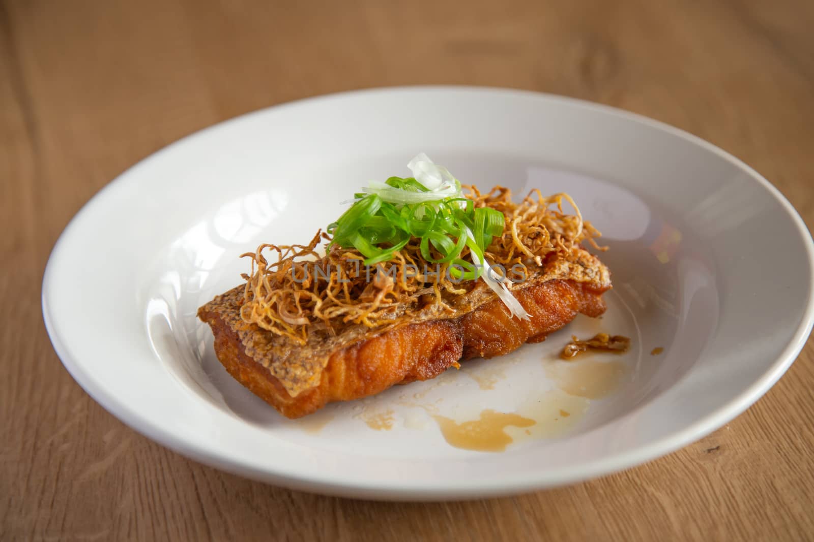 homemade fry dory fish with soya sauce
