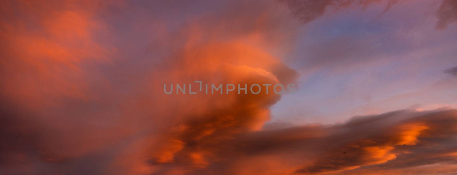 Bloody orange clouds  by Elet