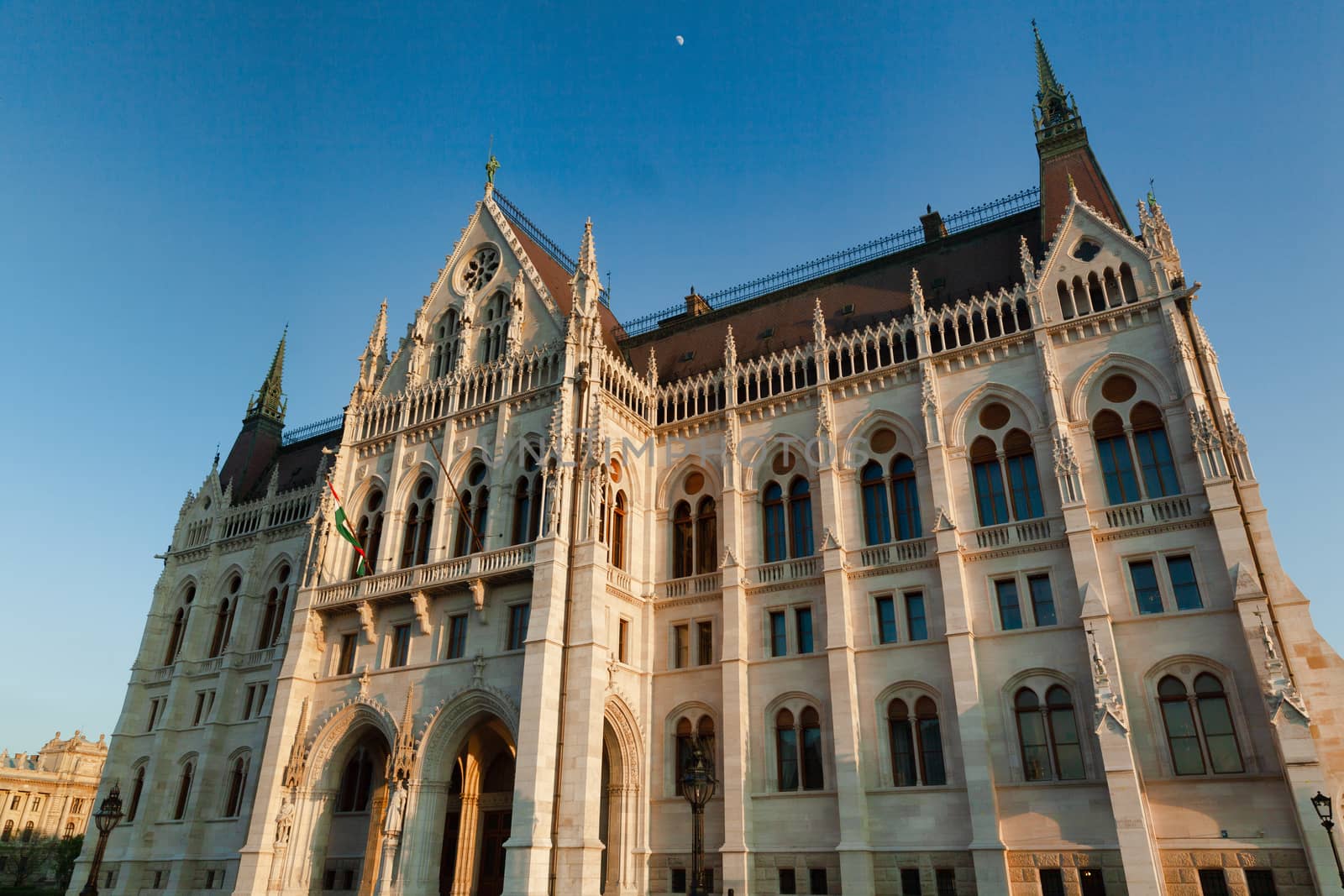 Hungarian Parliament Visitor Centre entrance, Budapest, Hungary by vlad-m