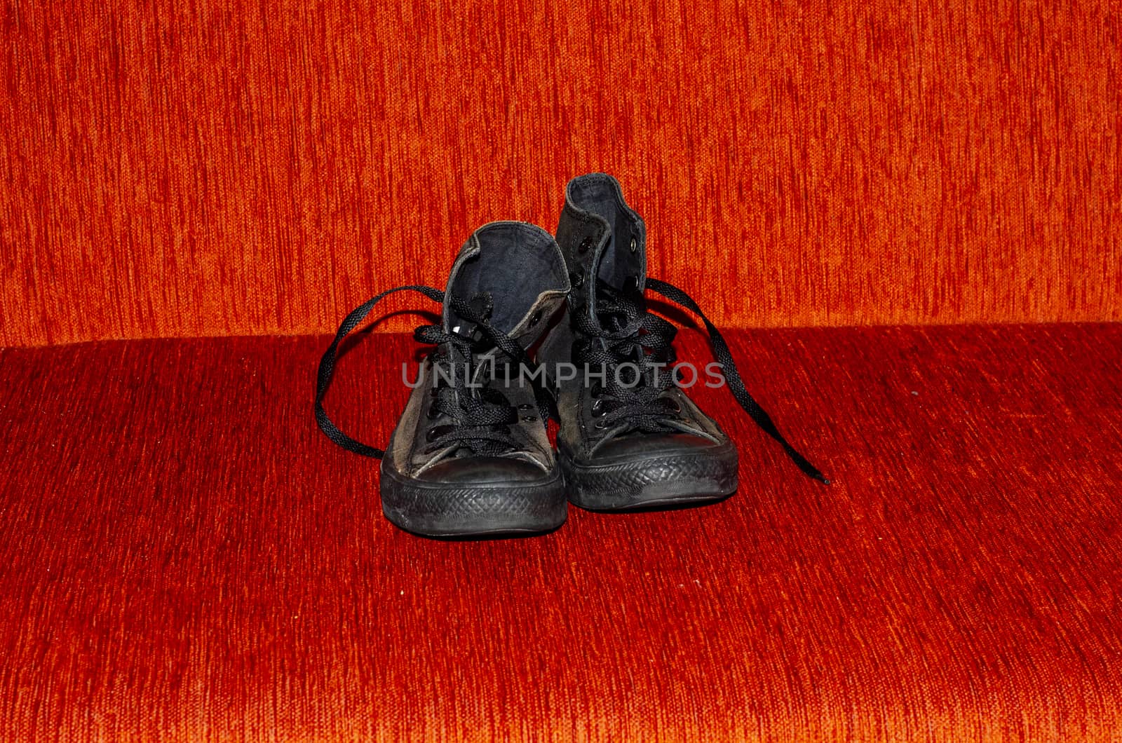 Ragged Black Stylish Shoes, Vintage Black Stylish Shoes by Hasilyus