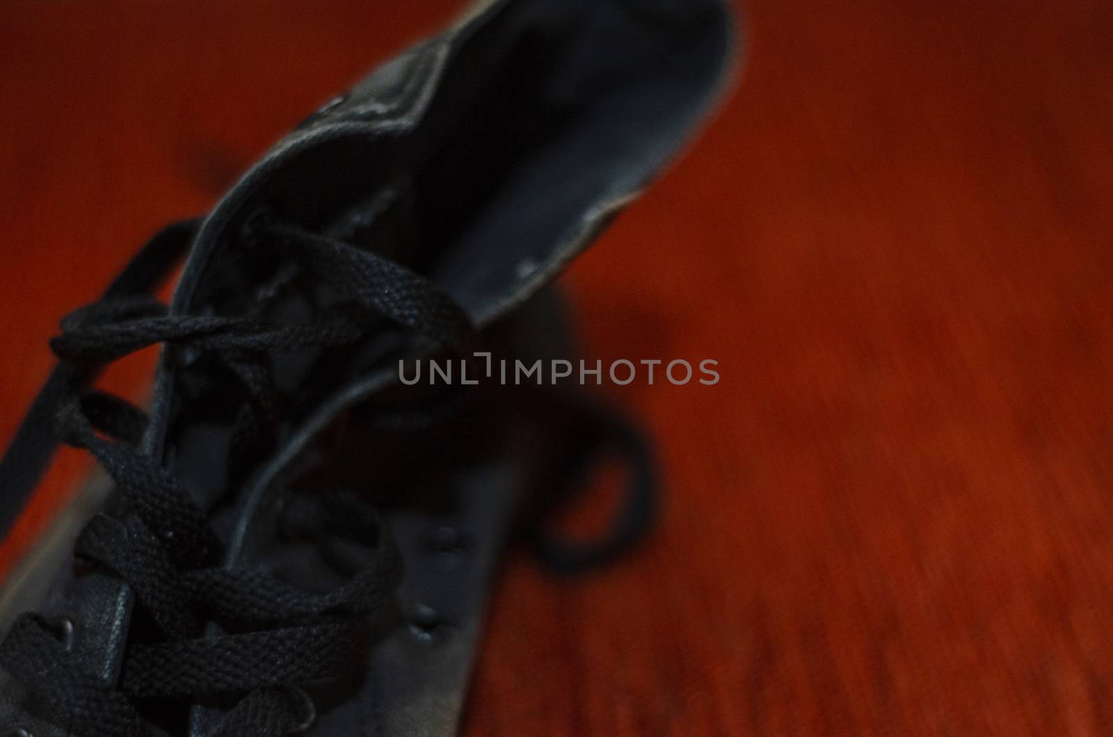 Ragged Black Stylish Shoes, Vintage Black Stylish Shoes by Hasilyus