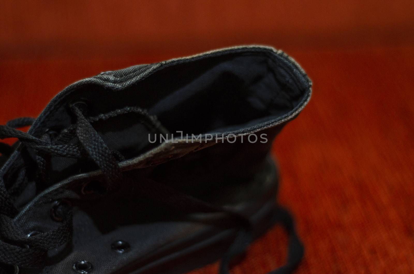 Ragged Black Stylish Shoes, Vintage Black Stylish Shoes by Hasilyus