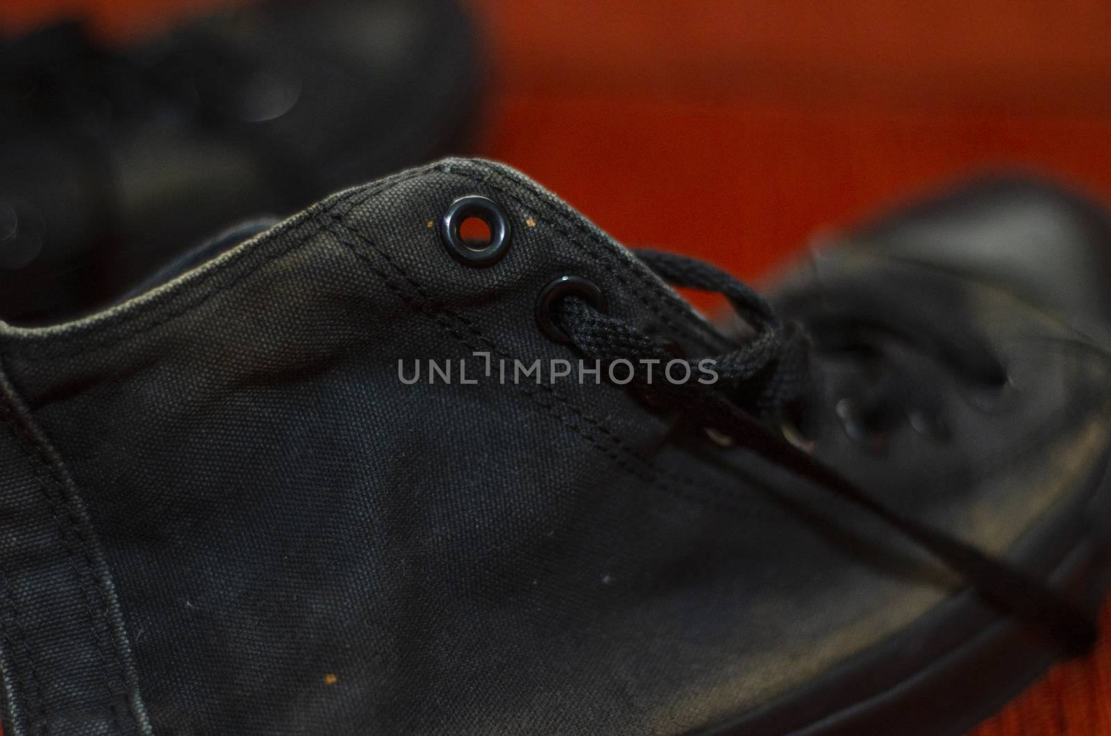 Ragged Black Stylish Shoes, Vintage Black Stylish Shoes by Hasilyus