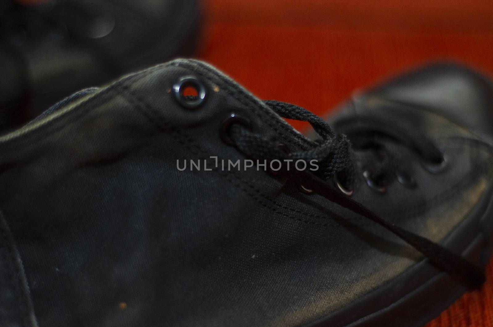 Ragged Black Stylish Shoes, Vintage Black Stylish Shoes by Hasilyus