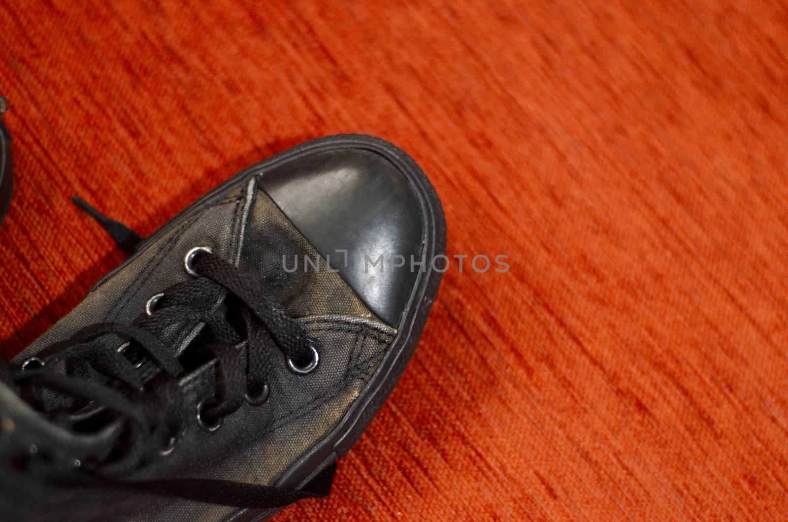 Ragged Black Stylish Shoes, Vintage Black Stylish Shoes