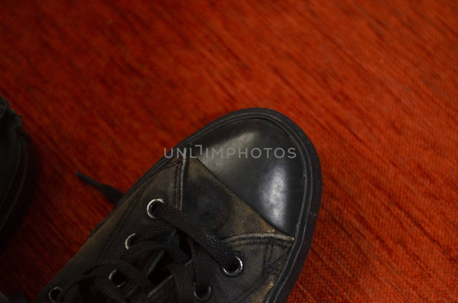 Ragged Black Stylish Shoes, Vintage Black Stylish Shoes