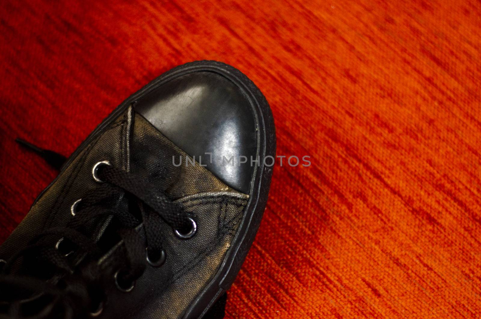 Ragged Black Stylish Shoes, Vintage Black Stylish Shoes by Hasilyus