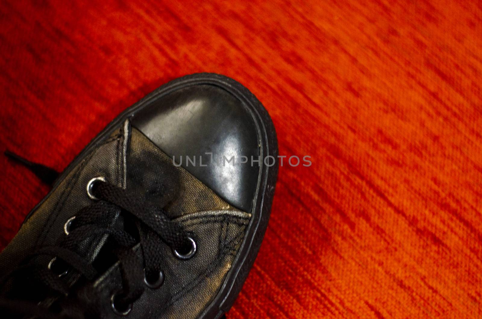 Ragged Black Stylish Shoes, Vintage Black Stylish Shoes by Hasilyus