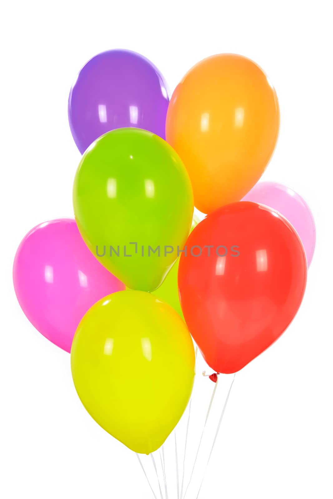 Group of colorful balloons by wdnet_studio