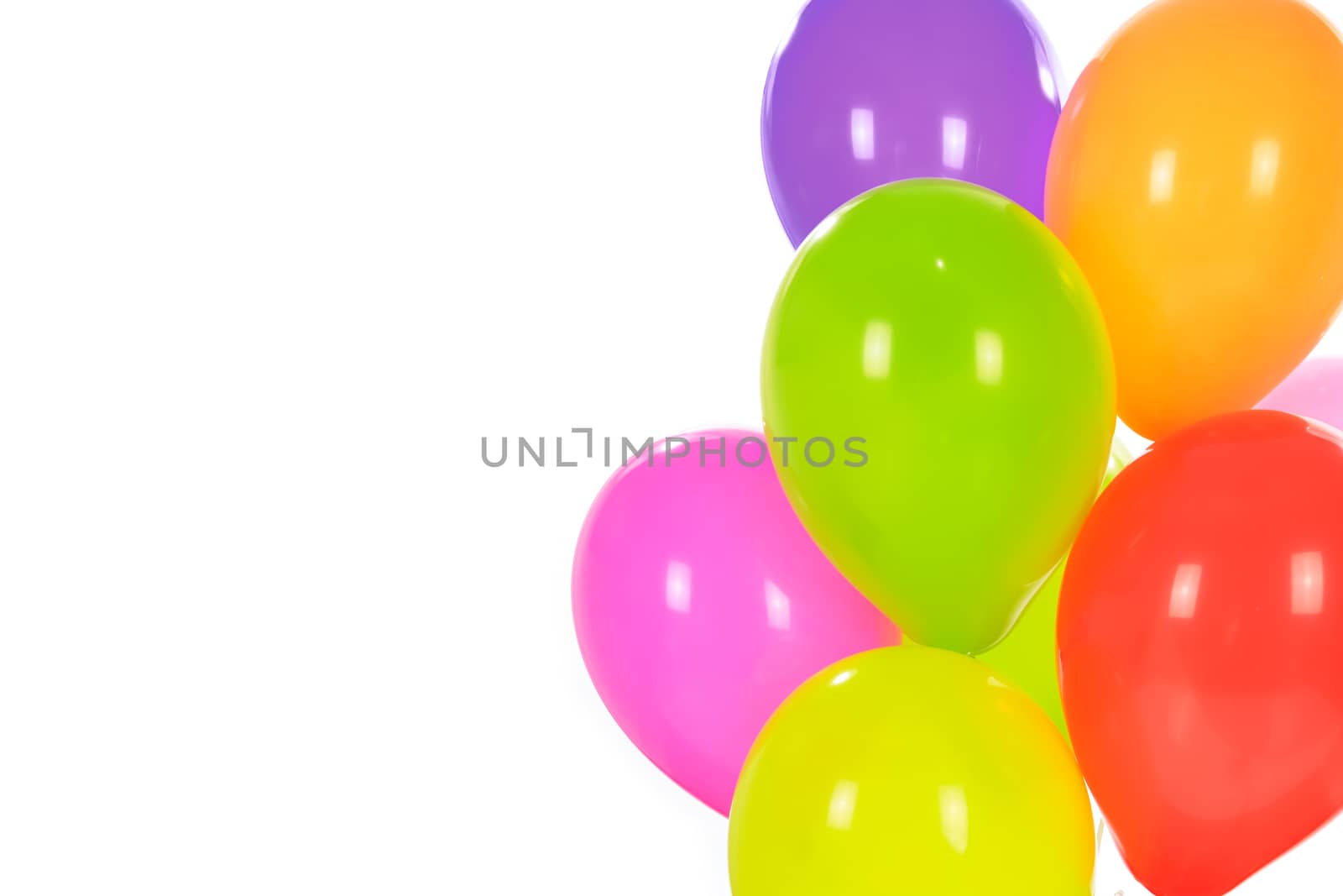 Group of colorful balloons by wdnet_studio