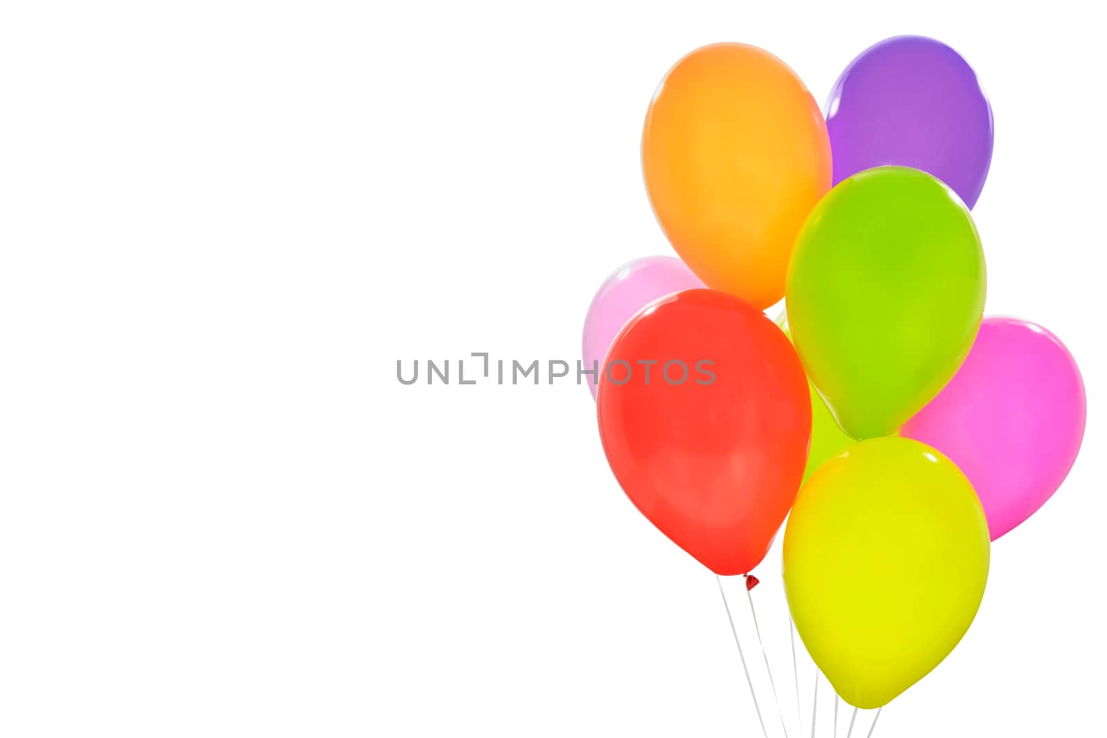 Group of colorful balloons by wdnet_studio