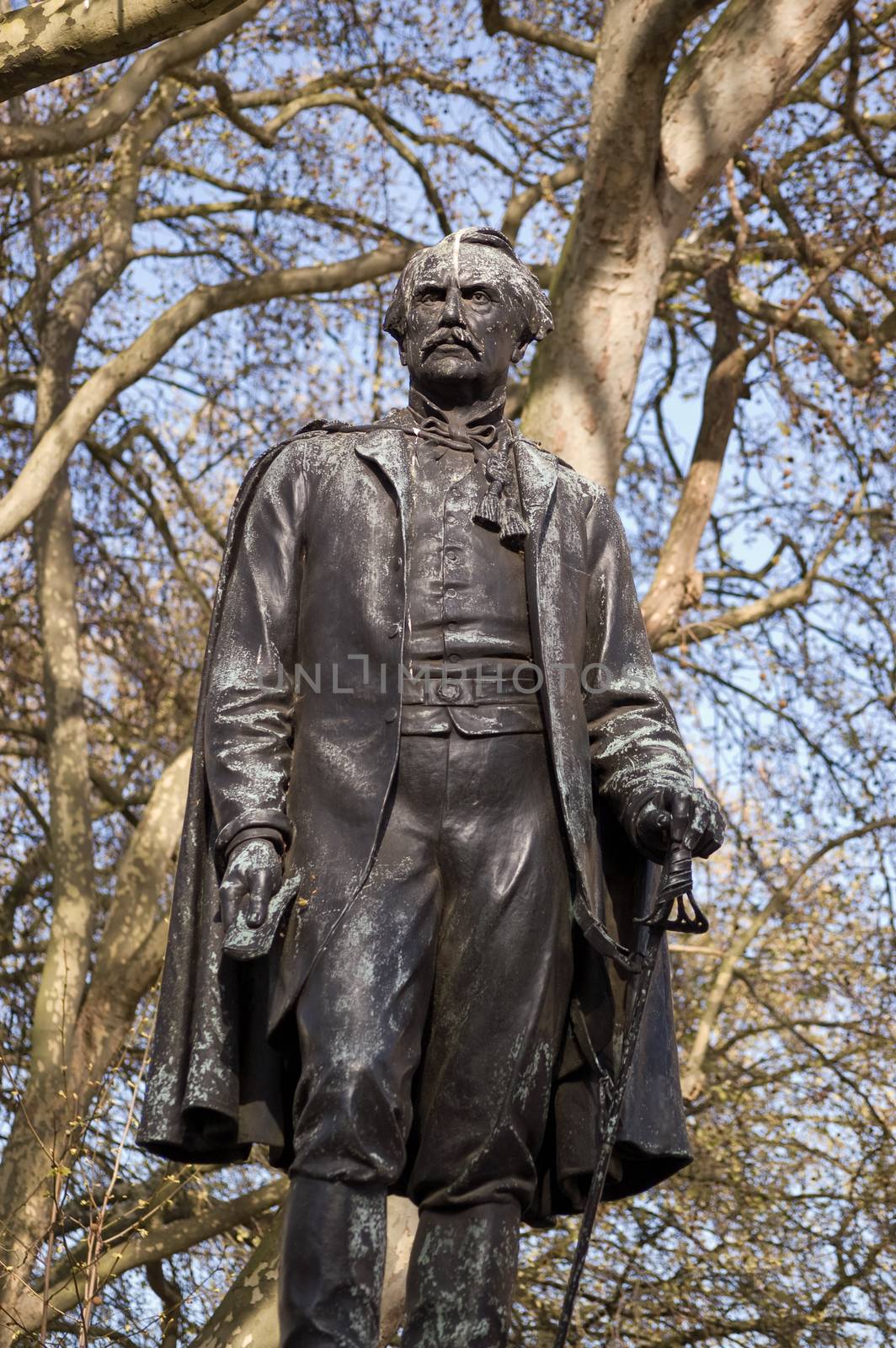 Statue of John, first Lord Lawrence in Waterloo Place, London.  He ruled the Punjab during the SEpoy Mutiny and was Viceroy of India.  Statue ereted 1882.
