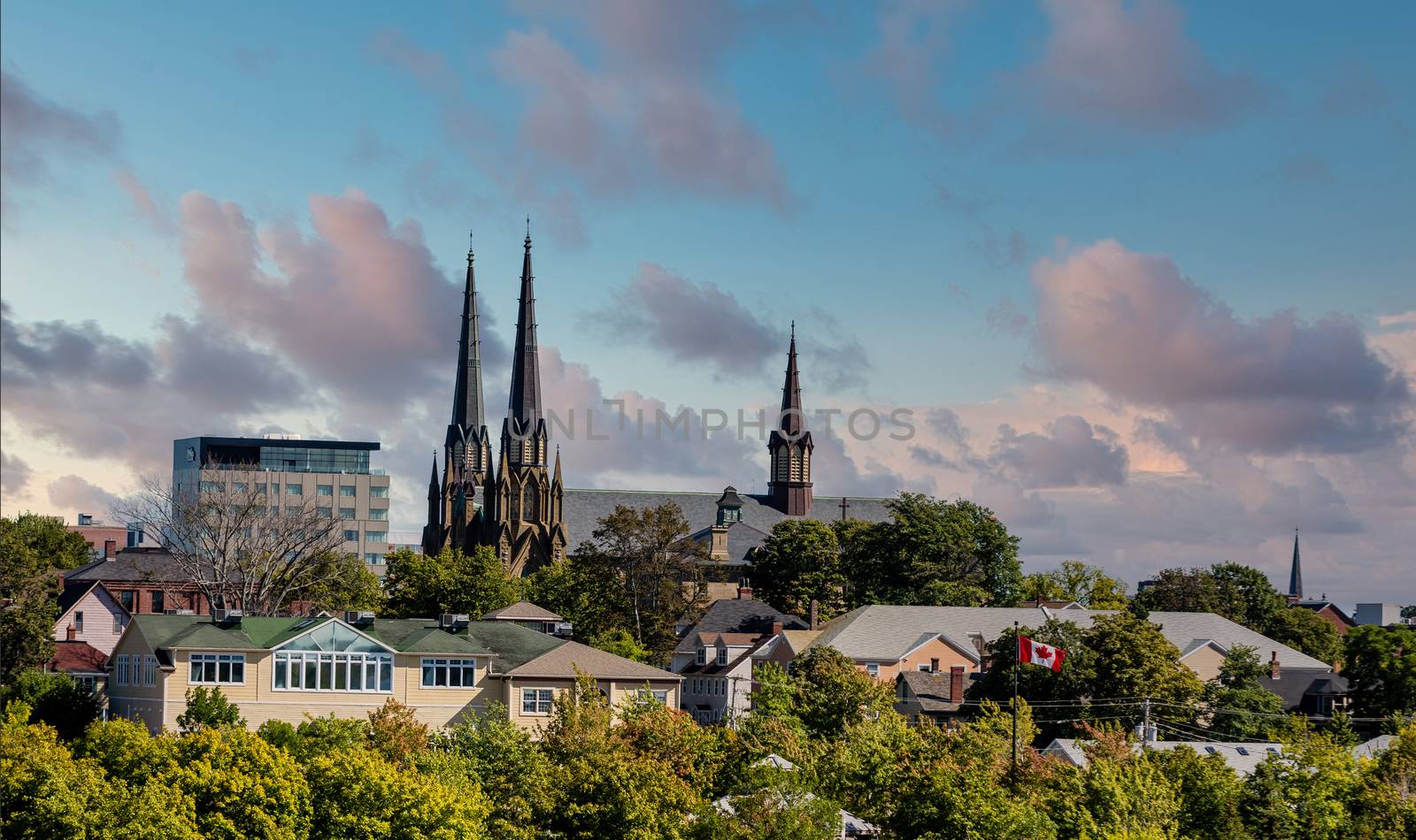 Old Church steeples in Charlottetown, Prince Edward Island