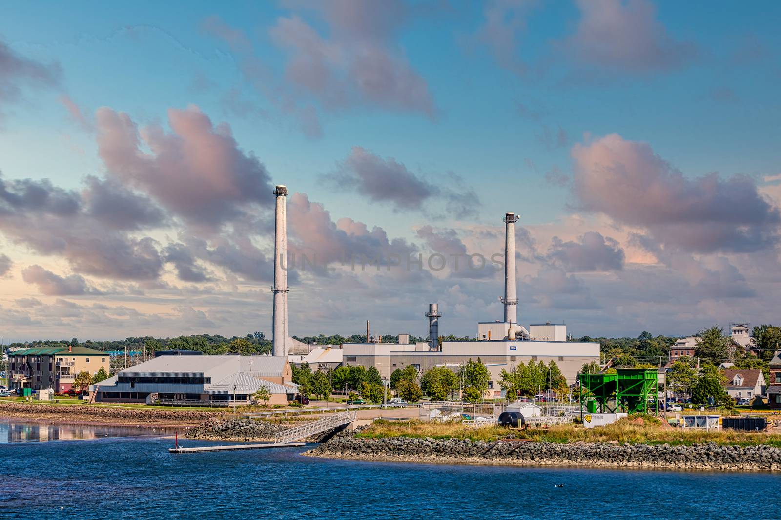 Industrial Chimneys on Coast of PEI by dbvirago