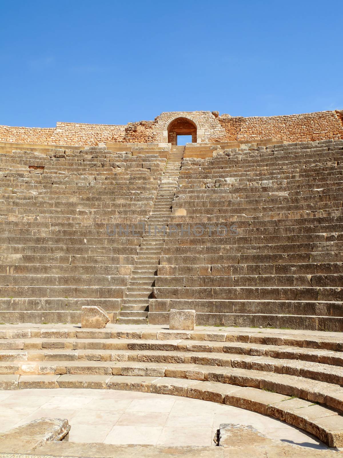 Dougga, Roman Ruins. Unesco World Heritage Site in Tunisia.