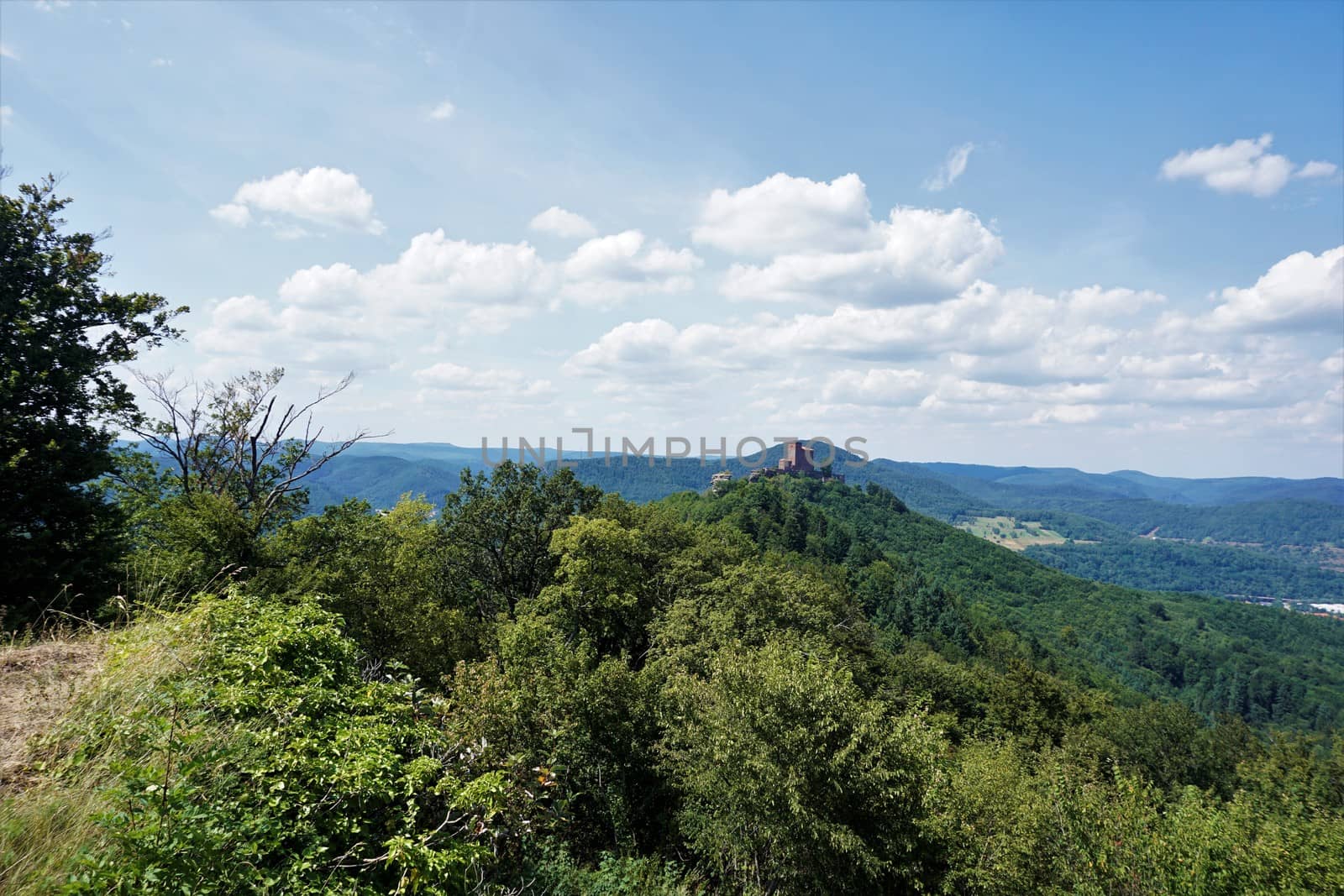 Dramatic landscape in the Trifels area of Rhineland Palatinate, Germany