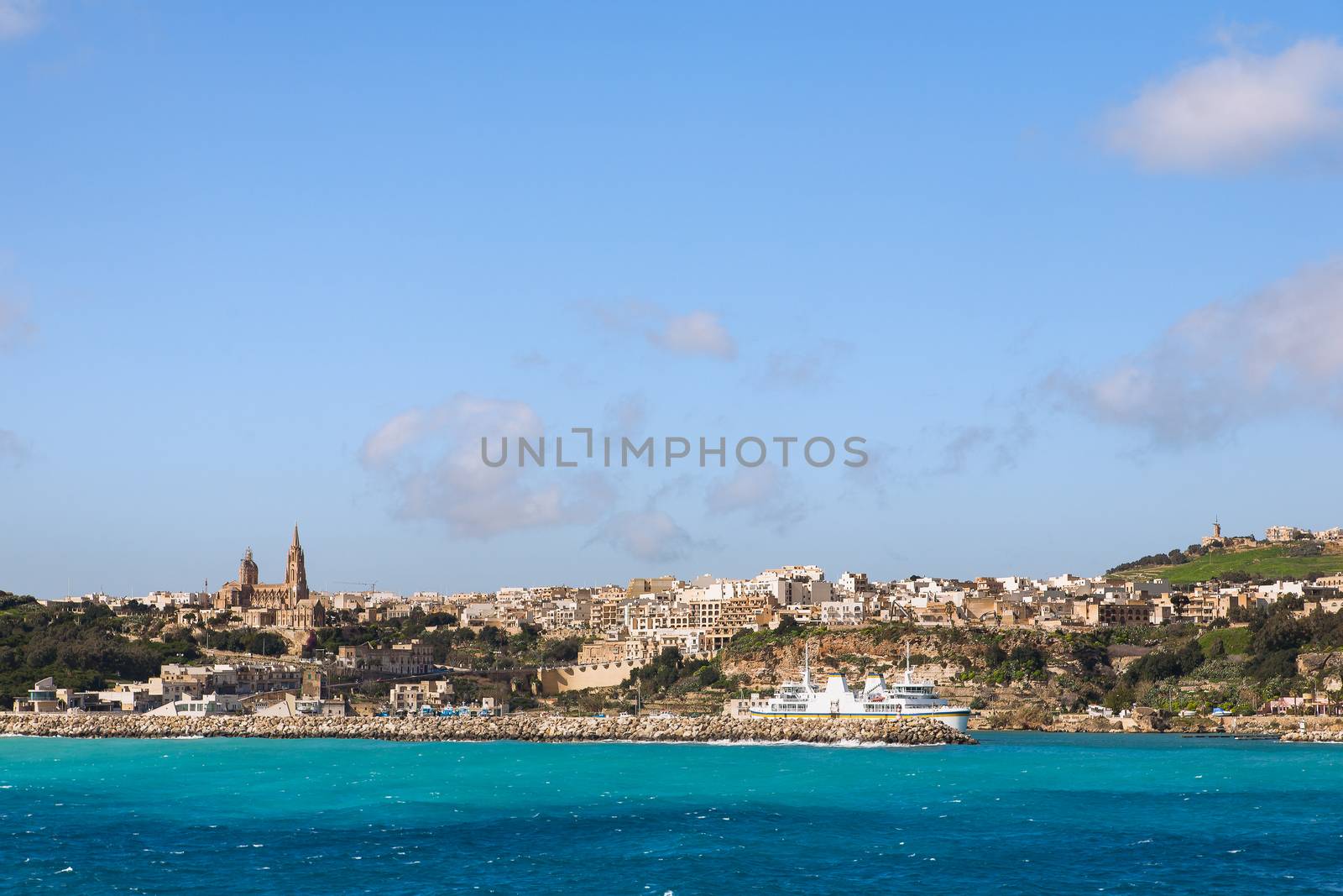 Port of Mgarr on the small island of Gozo, Malta.