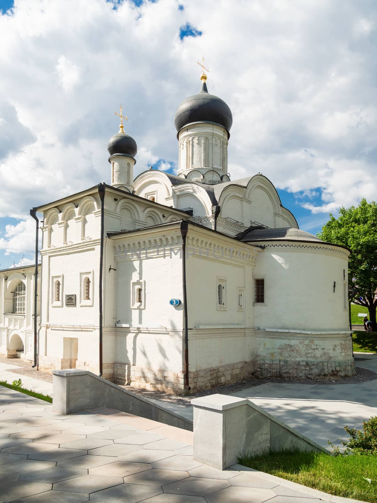 Church of the conception of St. Anne in Zaryadye landscape urban park. Moscow, Russia.