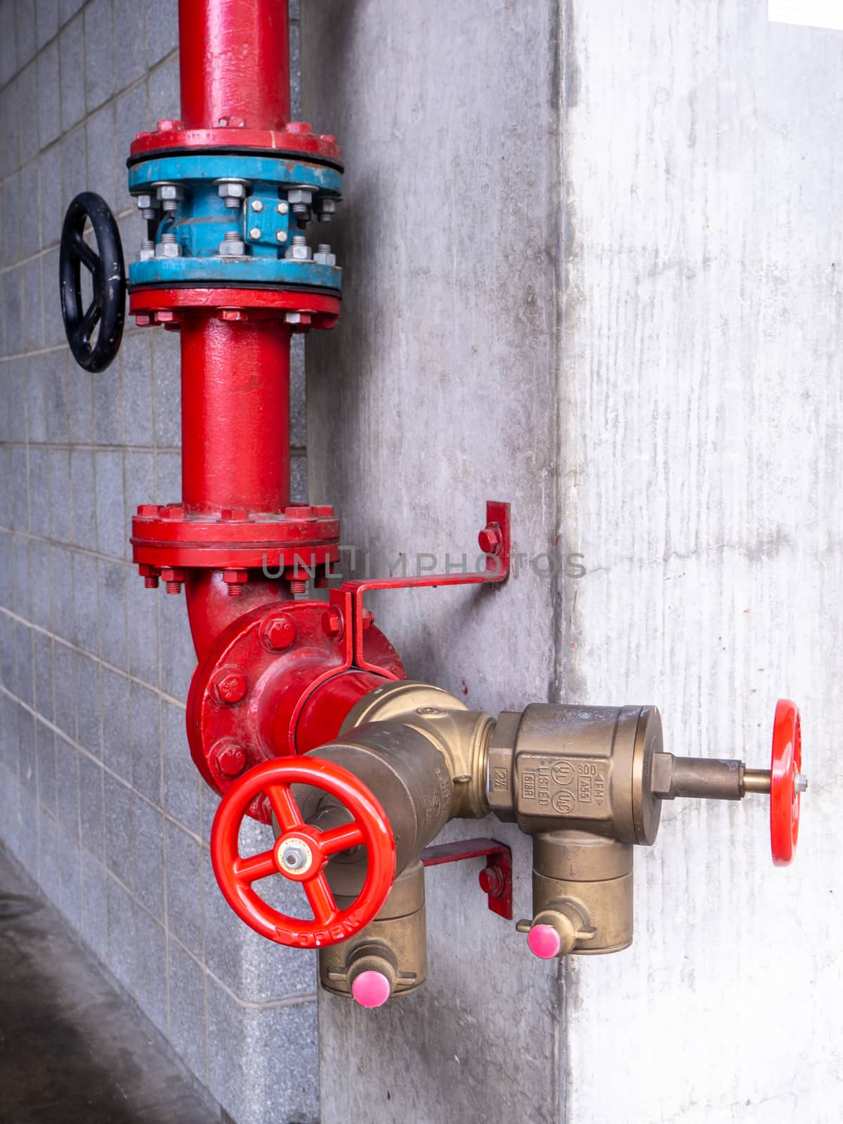 red water pipe and fire valve  system control fighting panel