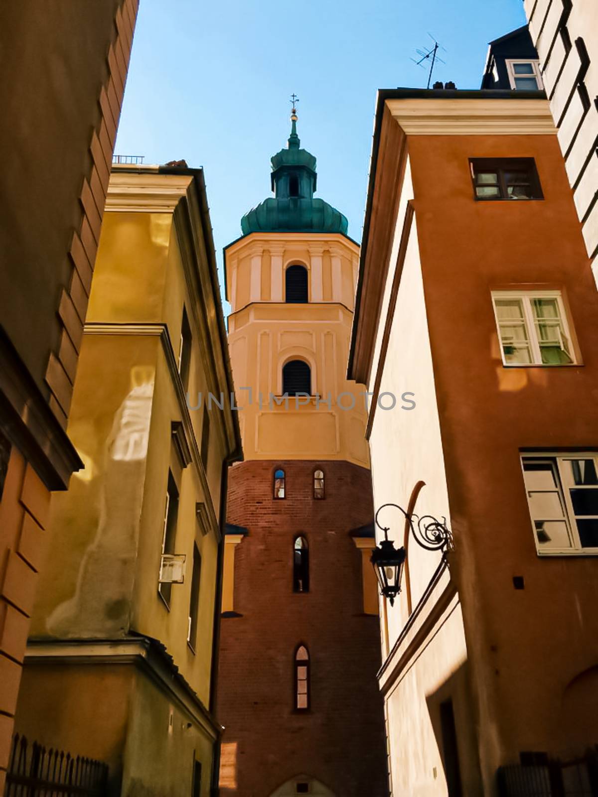 Exterior facade of classic building in the European city, architecture and design by Anneleven