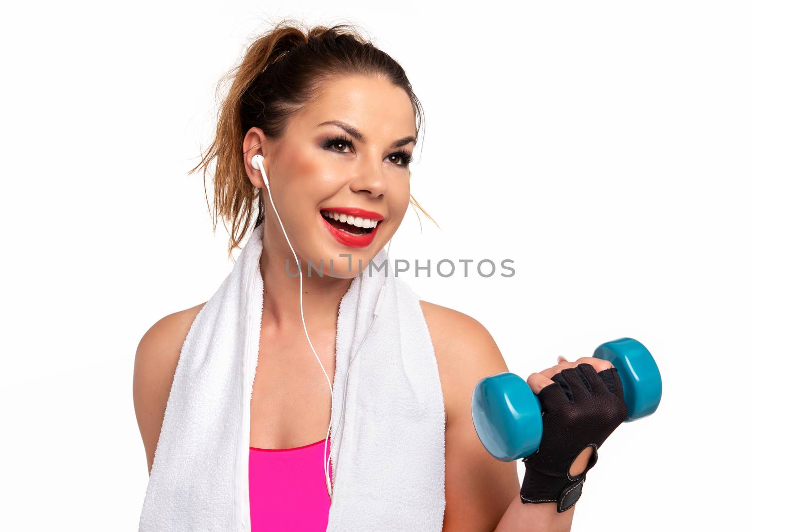 Fitness woman workout by wdnet_studio